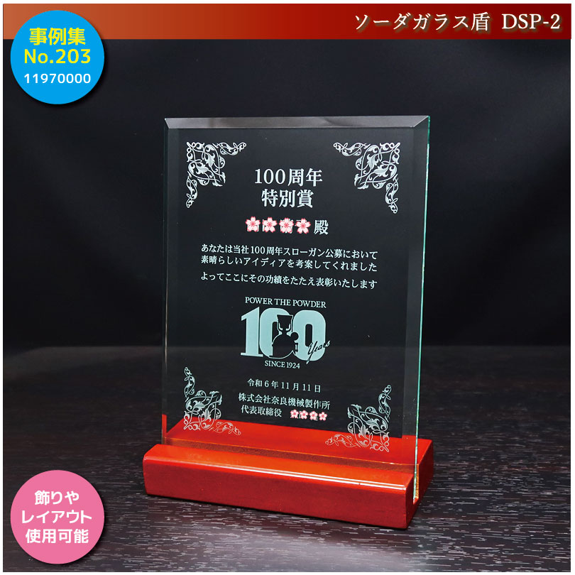 100周年特別賞の盾_203